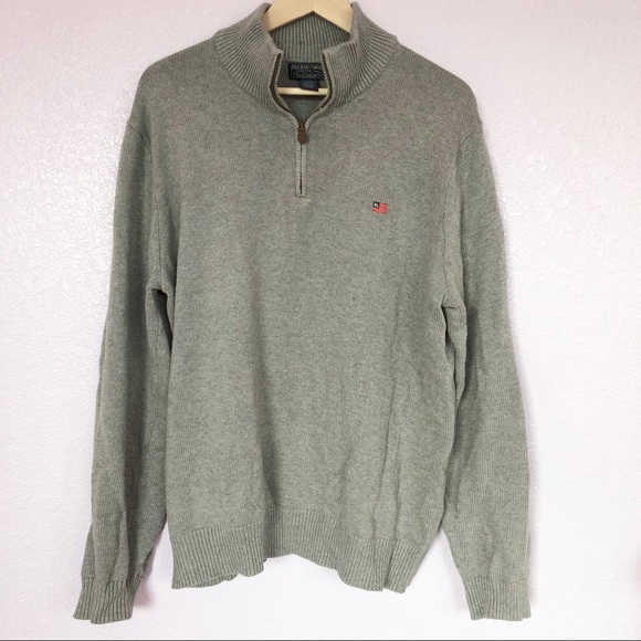 Polo Jeans Company | flag logo 1/4 zip sweater- Lg - Picture 5 of 5